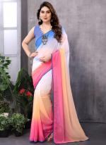 Georgette Multi Colour Casual Wear Printed Saree